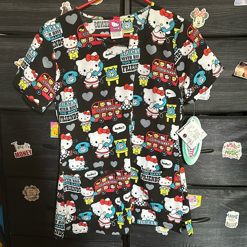 Hello Kitty scrub top